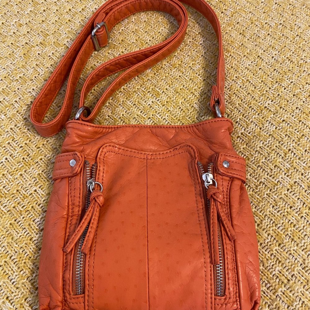 BUENO Faux Leather Rust Color cute bag